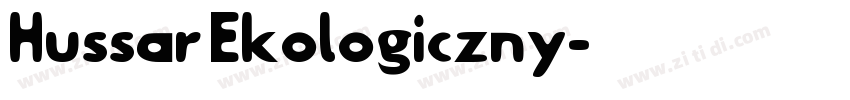 Hussar Ekologiczny字体转换